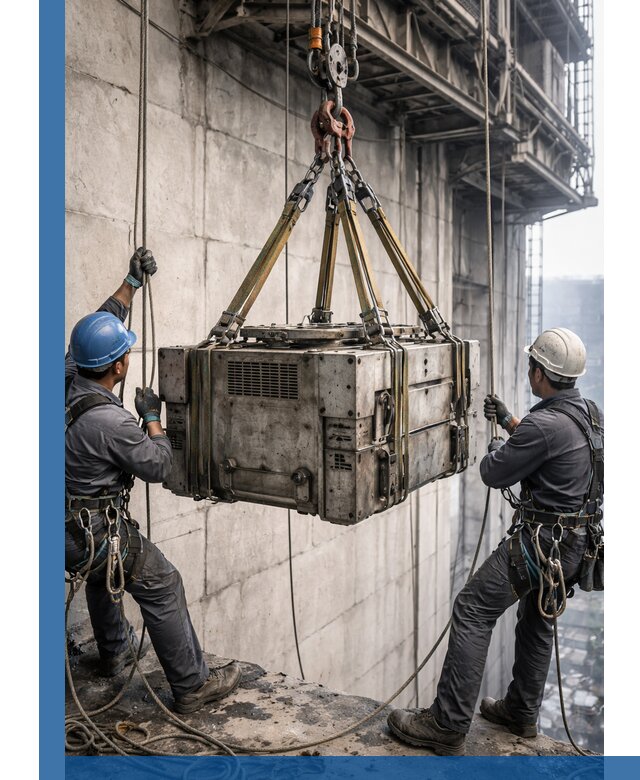 Такелажные работы на высоте, подъем и монтаж грузов в Дальнегорске