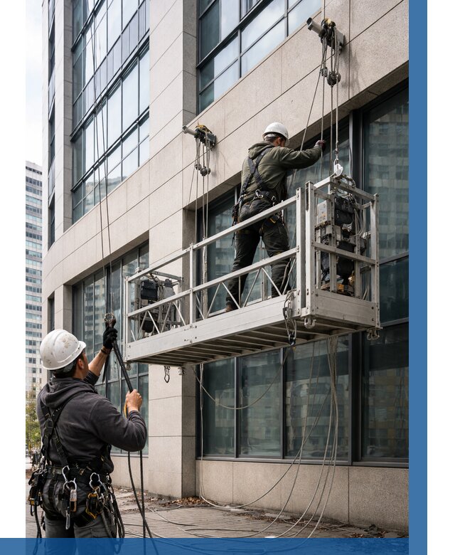 Монтаж и подъем фасадной люльки в Дальнегорске от 12365 р. | ВЫСОТНИК-Дль