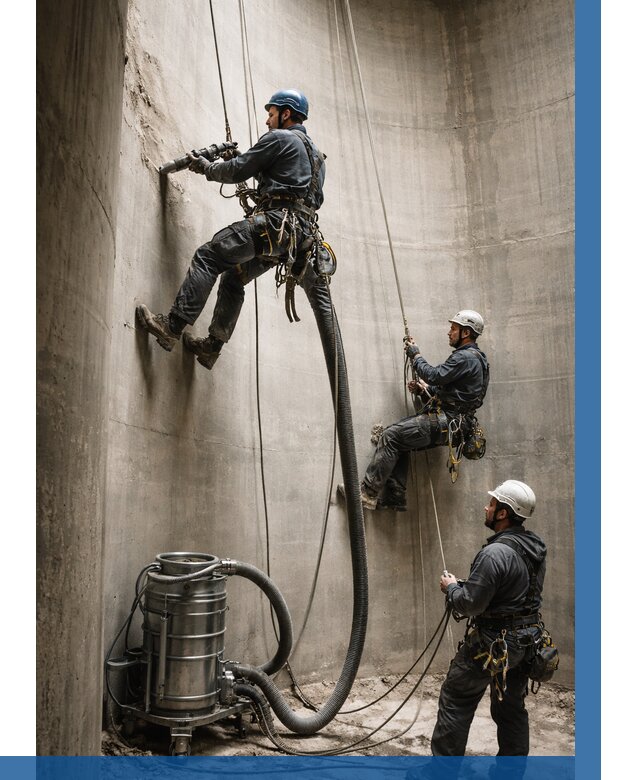 Зачистка силосов в Дальнегорске от 4637 р. Договор и смета ВЫСОТНИК-Дль