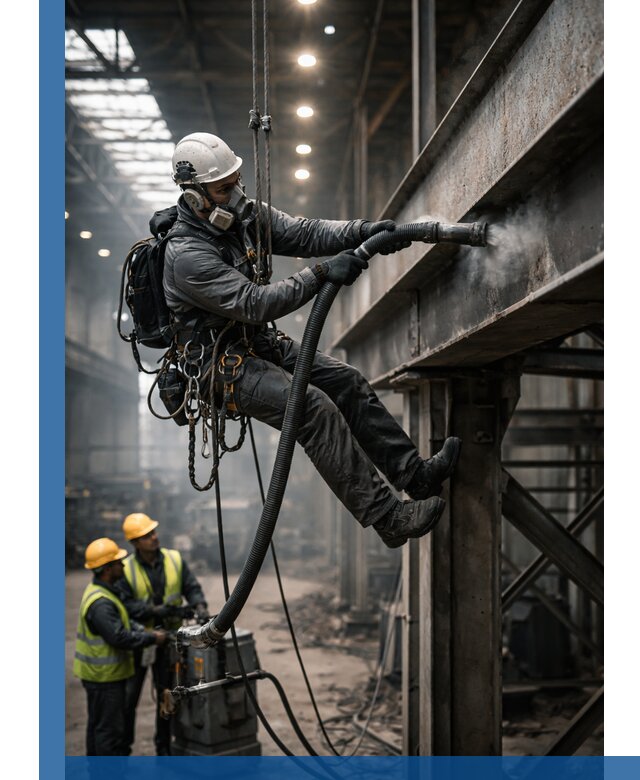 Обеспыливание конструкций в цехах промышленного производства в Дальнегорске