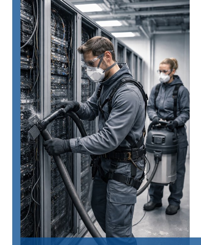 Обеспыливание серверной комнаты в Дальнегорске, профессиональная очистка