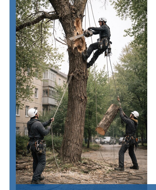 Срочное удаление аварийных деревьев в Дальнегорске с гарантией безопасности