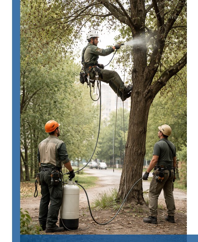 Обработка деревьев от вредителей в Дальнегорске профессиональная защита