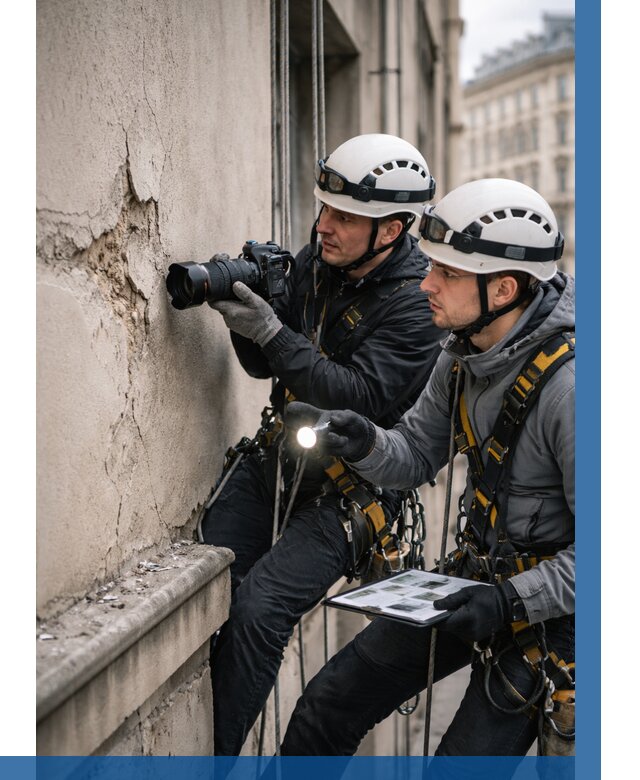 Фотофиксация дефектов фасада в Дальнегорске от 4637 р. | ВЫСОТНИК-Дль