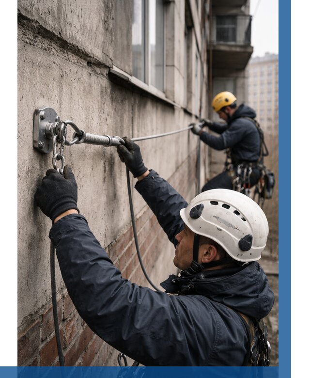 Монтаж анкерных линий в Дальнегорске от 3091 р. | ВЫСОТНИК-Дль