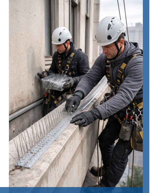 Установка шипов от птиц в Дальнегорске от 876 р. | ВЫСОТНИК-Дль