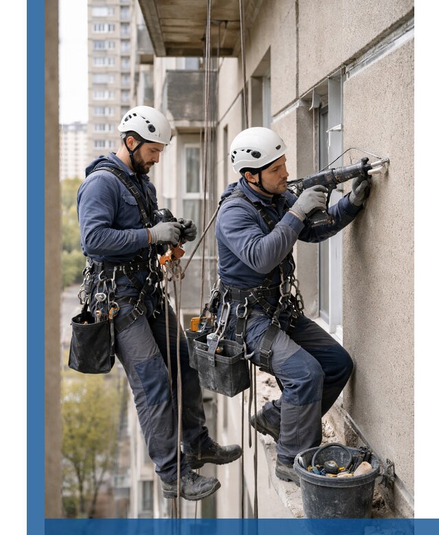 Промышленные альпинисты высотные работы и монтаж в Дальнегорске